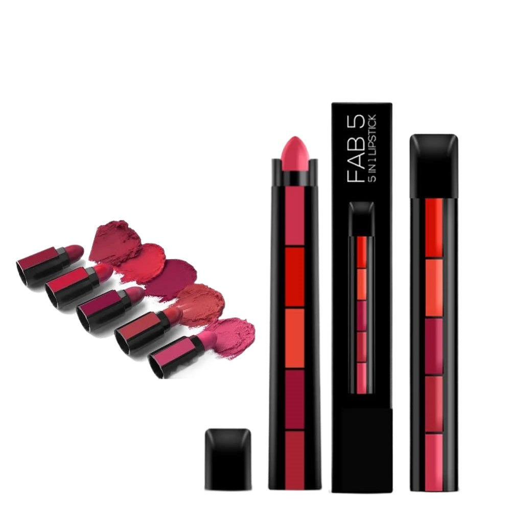 HUDA Matte Finish 5 in 1 Lipstick